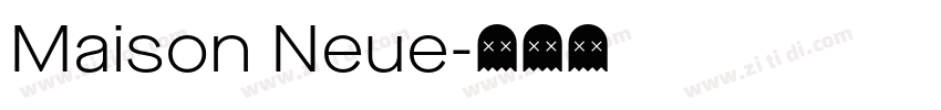 Maison Neue字体转换